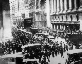 Уолл-стрит в дни краха 1929 года